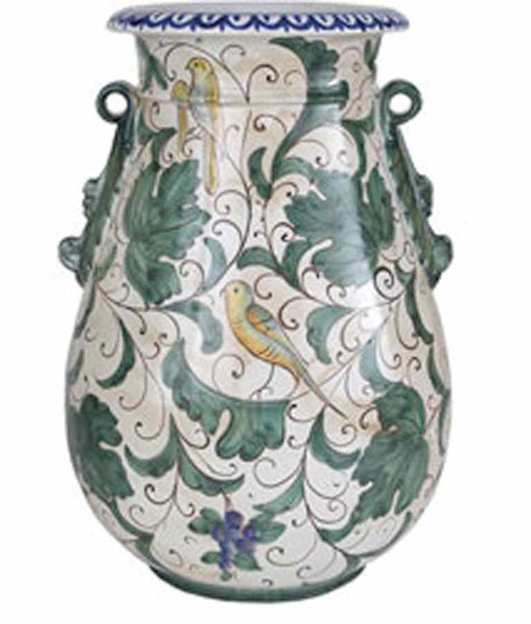 Roman Garden 20" Open Urn by Vietri (Italy)-1