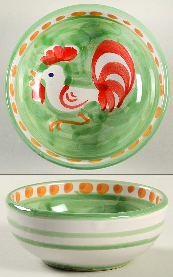 Campagna Rooster (Gallina) Condiment Bowl by Vietri (Italy)-1
