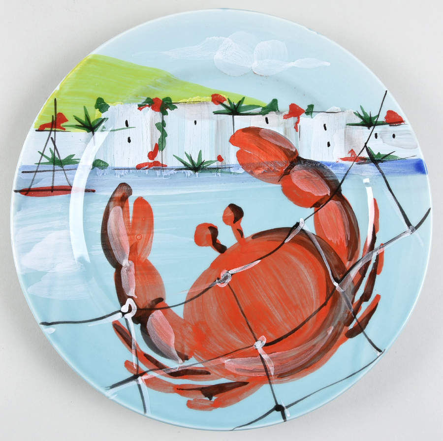 Al Porto Dinner Plate by Vietri (Italy)-1