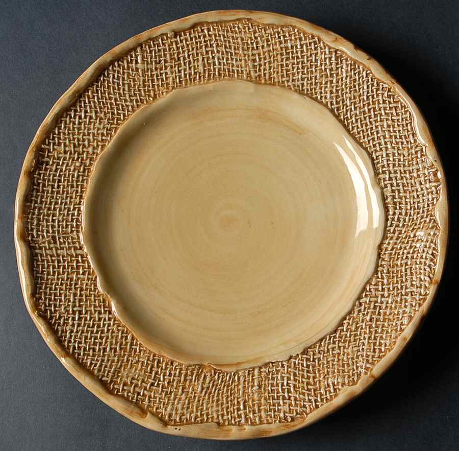 Jute Salad Plate by Vietri (Italy)-1