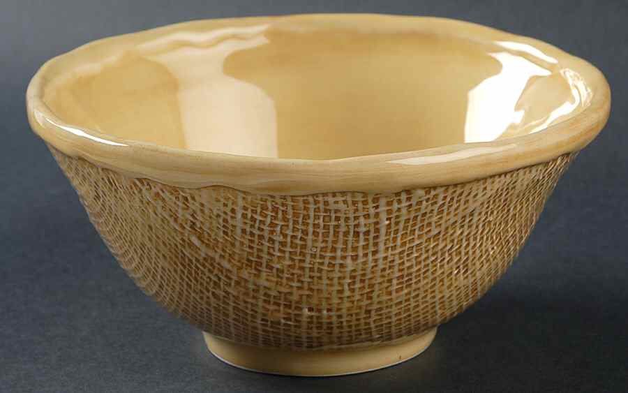 Jute Soup/Cereal Bowl by Vietri (Italy)-1
