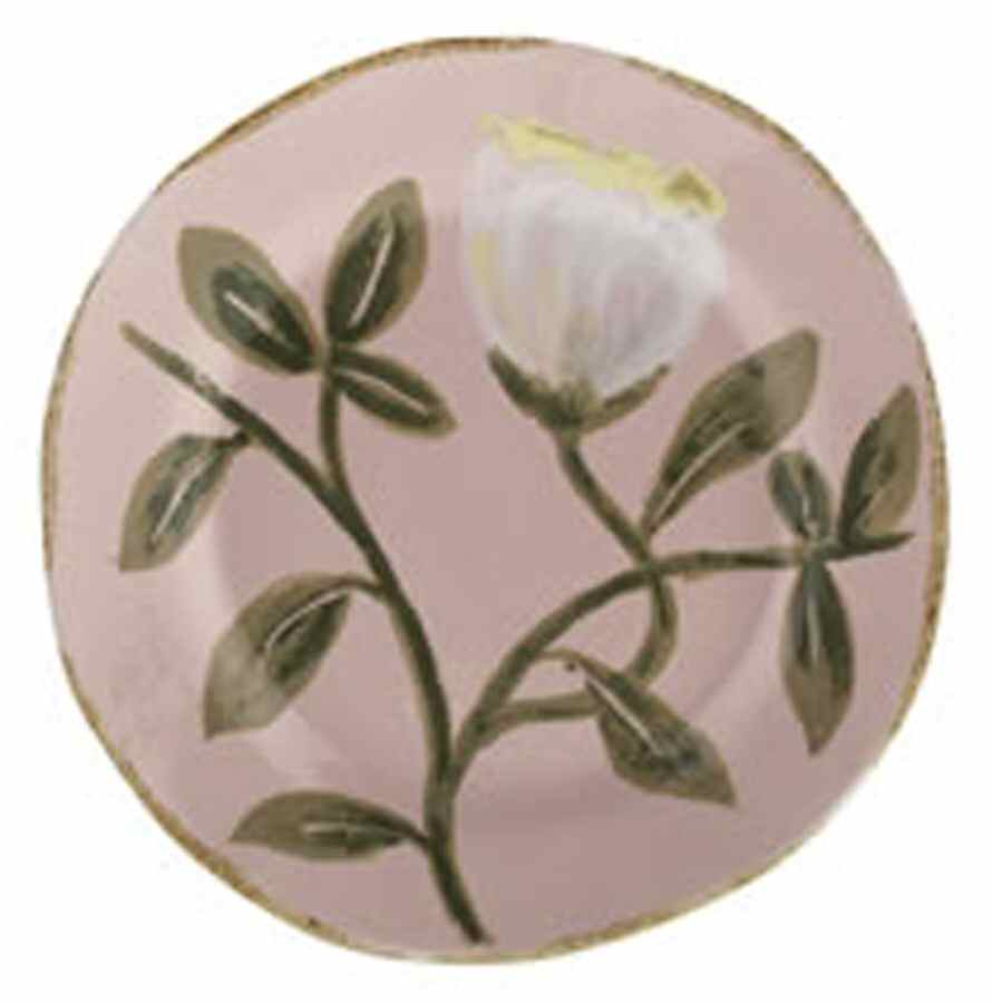 Peony Salad Plate by Vietri (Italy)-1