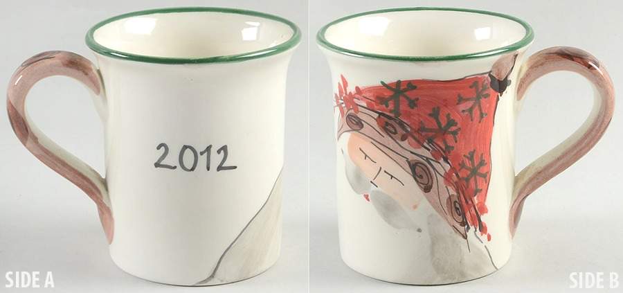 Old St Nick Mug by Vietri (Italy)-1