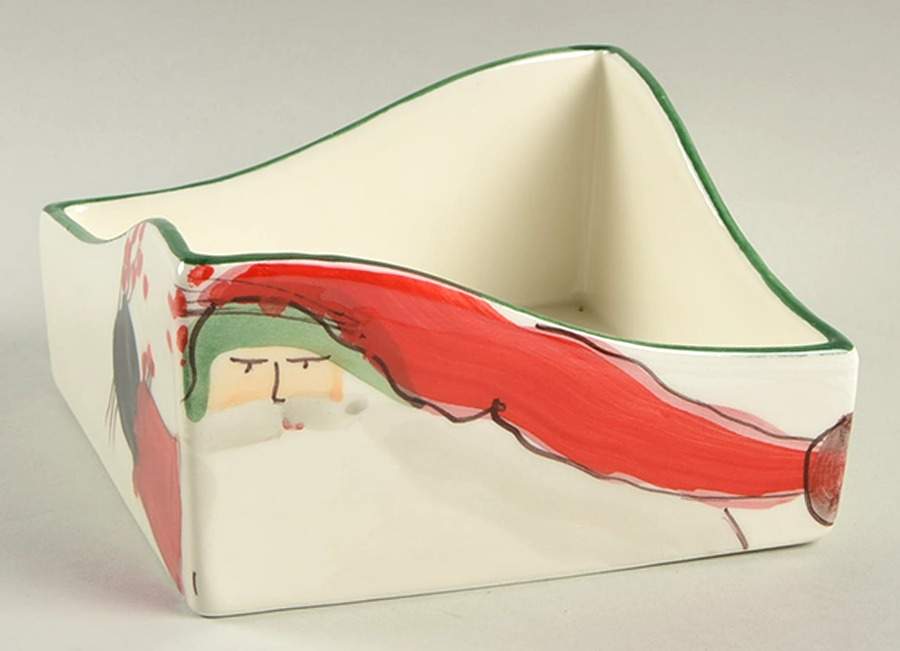 Old St Nick Napkin Holder by Vietri (Italy)-1