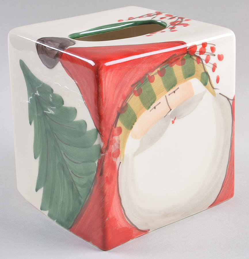 Old St Nick Tissue Holder by Vietri (Italy)-1