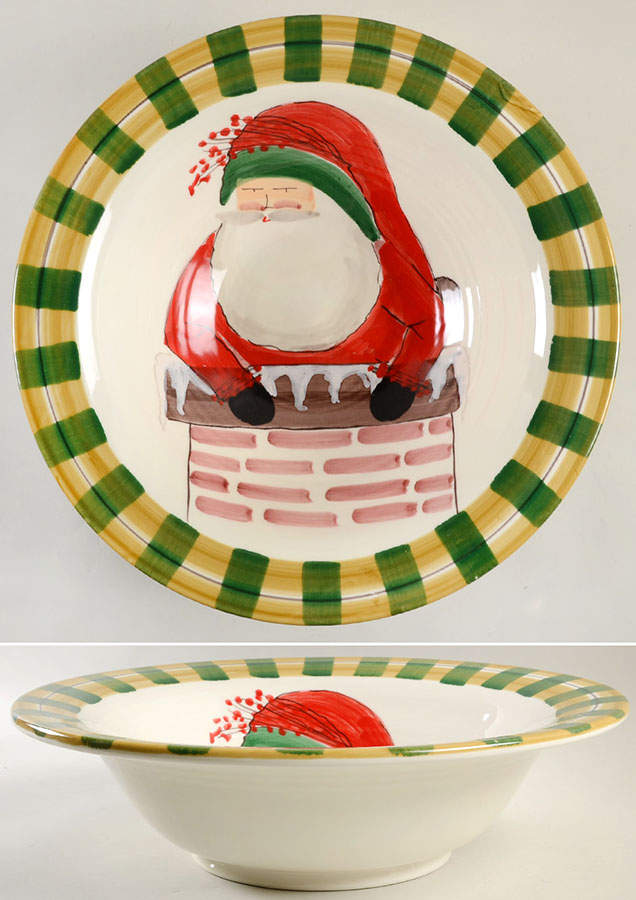 Old St Nick 16" Round Serving Bowl by Vietri (Italy)-1