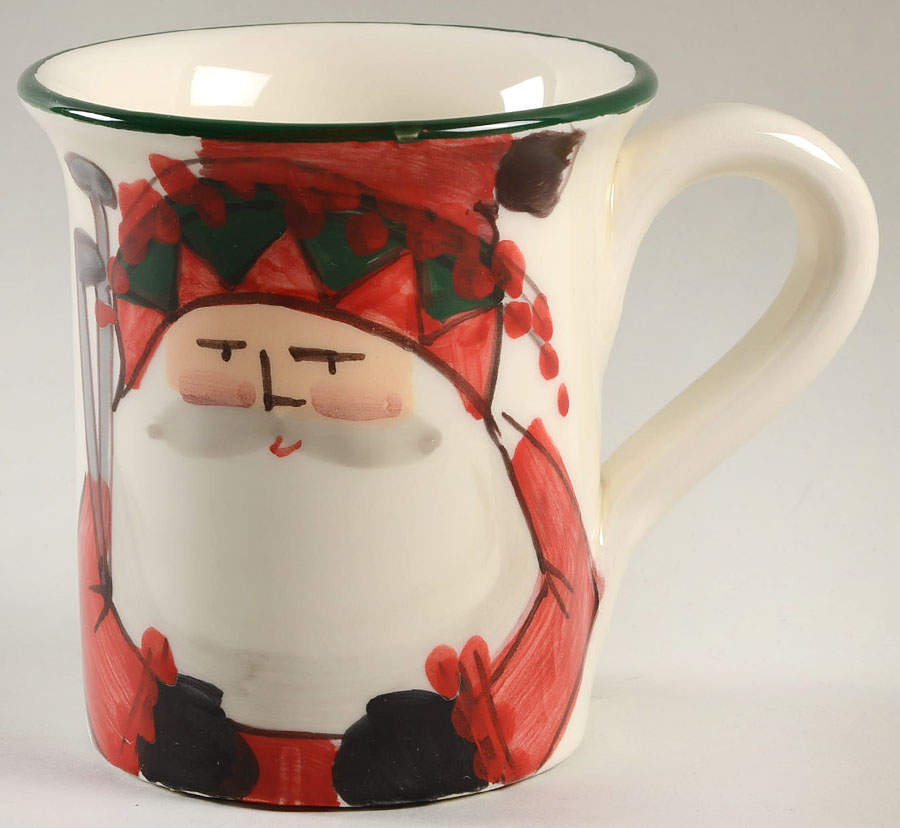 Old St Nick Mug by Vietri (Italy)-1