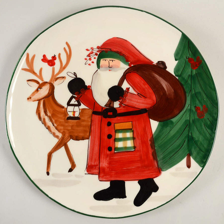 Old St Nick 14" Chop Plate (Round Platter) by Vietri (Italy)-1