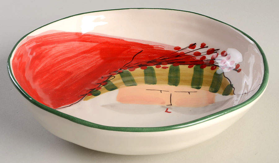 Old St Nick 8" Individual Pasta Bowl by Vietri (Italy)-1