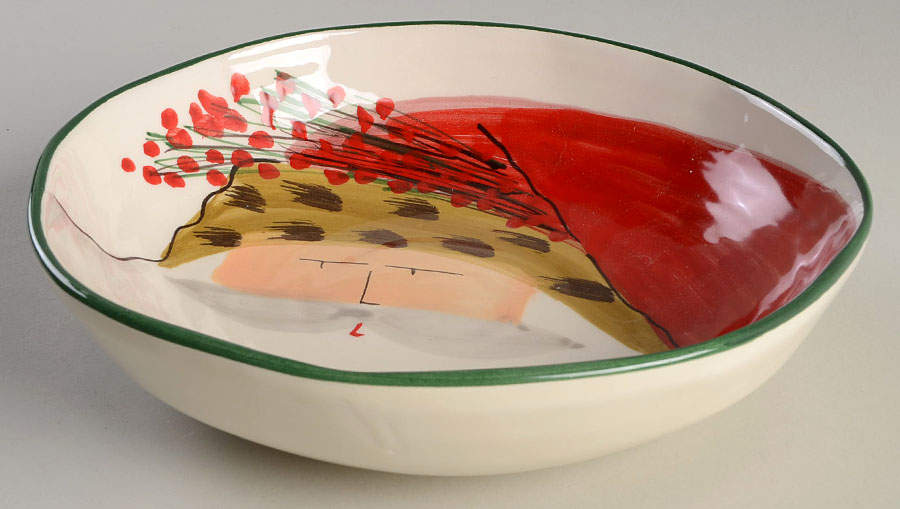Old St Nick 8" Individual Pasta Bowl by Vietri (Italy)-1