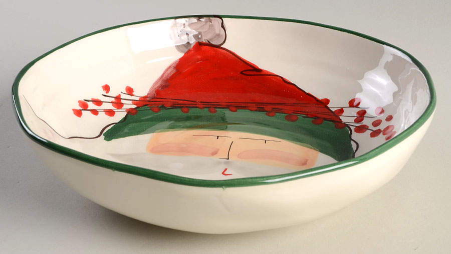Old St Nick 8" Individual Pasta Bowl by Vietri (Italy)-1