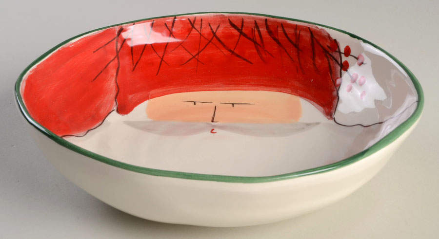 Old St Nick 8" Individual Pasta Bowl by Vietri (Italy)-1