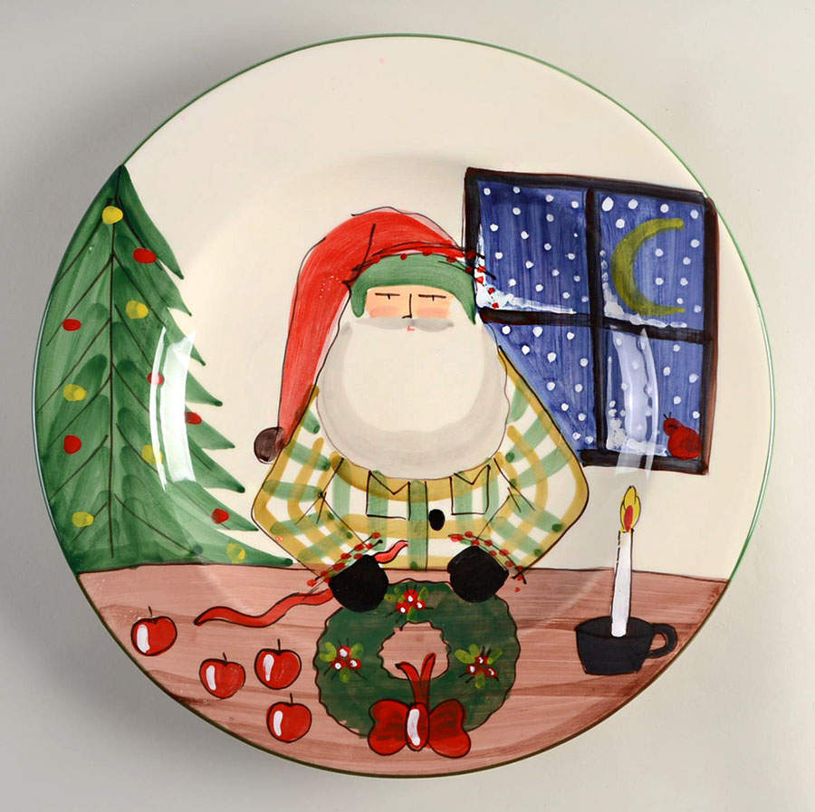 Old St Nick 16" Chop Plate (Round Platter) by Vietri (Italy)-1