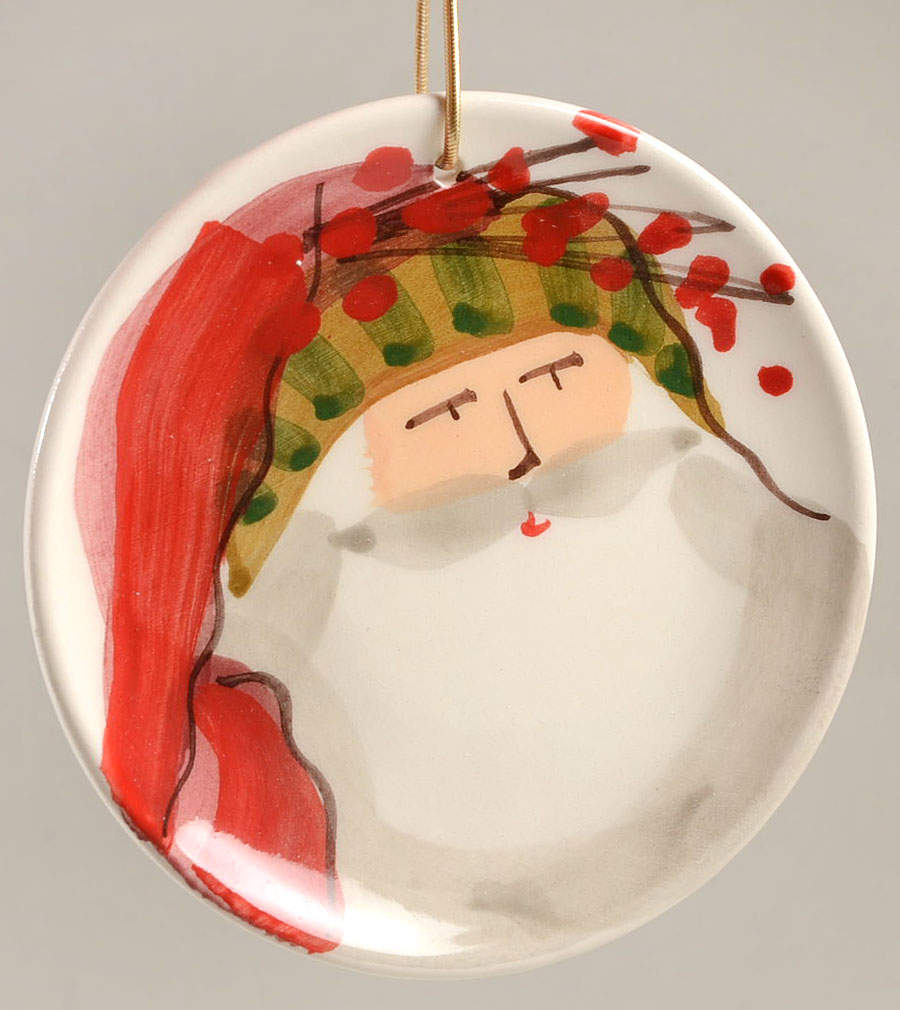 Old St Nick Ornament by Vietri (Italy)-1
