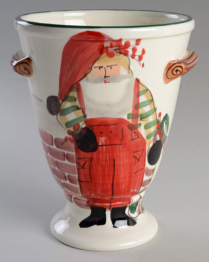 Old St Nick 10" Urn Shaped Vase by Vietri (Italy)-1