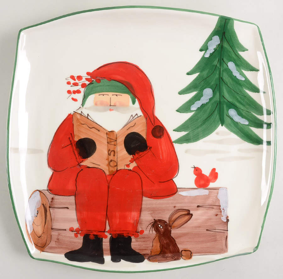 Old St Nick 12" Square Serving Platter by Vietri (Italy)-1