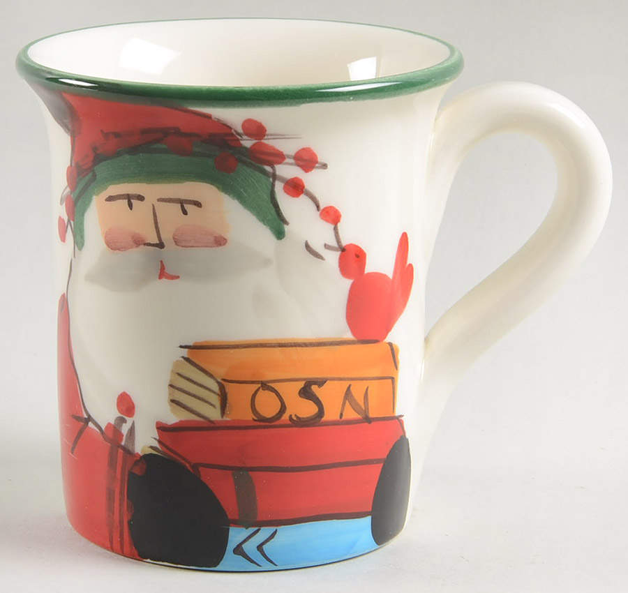 Old St Nick Mug by Vietri (Italy)-1