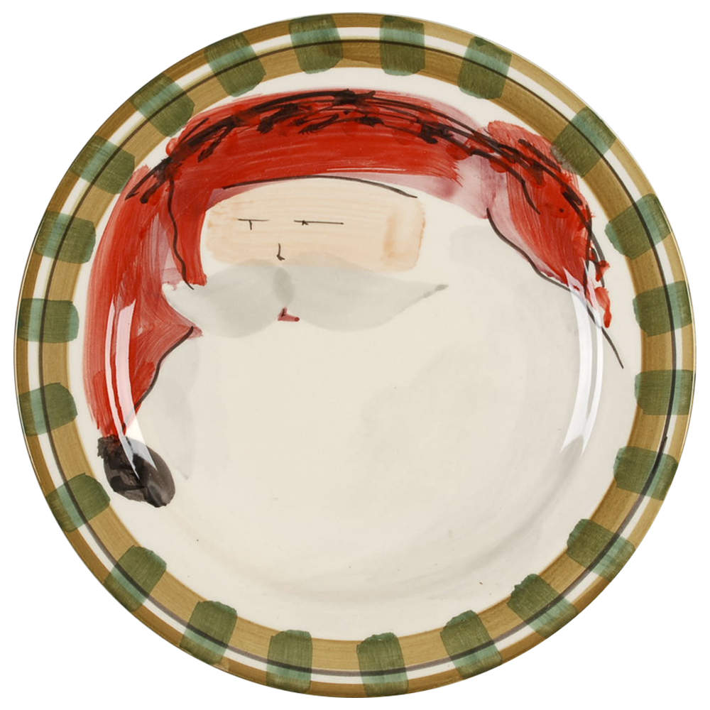 Old St Nick Dinner Plate by Vietri (Italy)-1