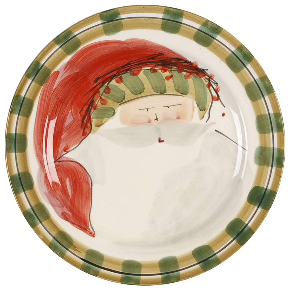 Old St Nick Dinner Plate by Vietri (Italy)-1