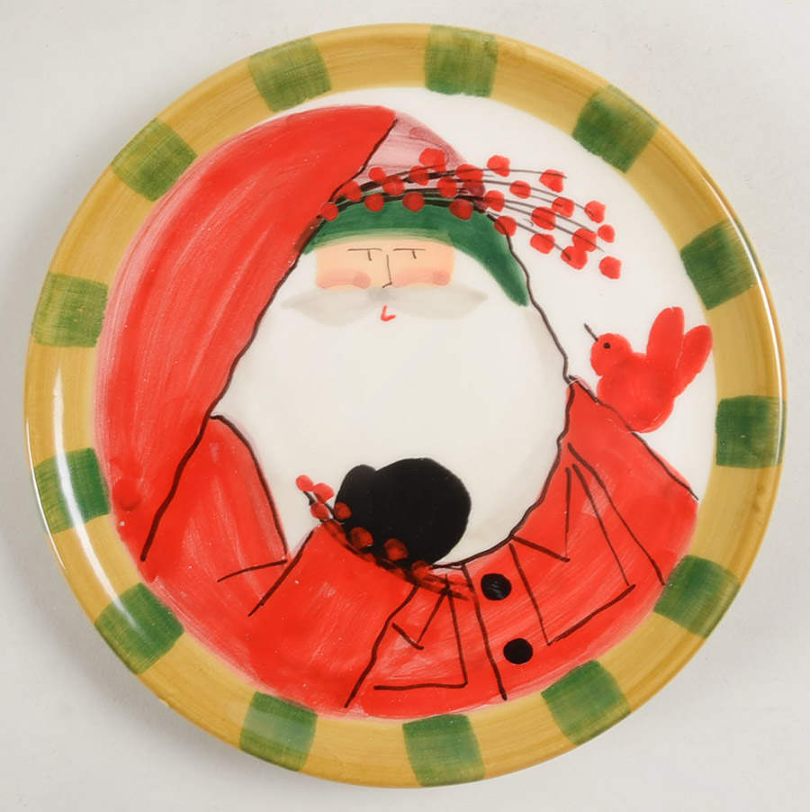 Old St Nick Canape Plate by Vietri (Italy)-1