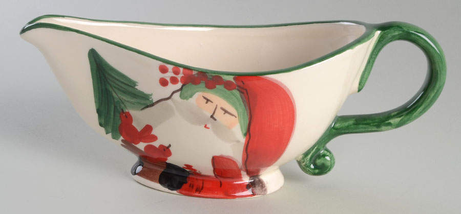 Old St Nick Gravy Boat by Vietri (Italy)-1