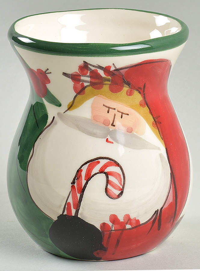 Old St Nick 4" Bud Vase by Vietri (Italy)-1