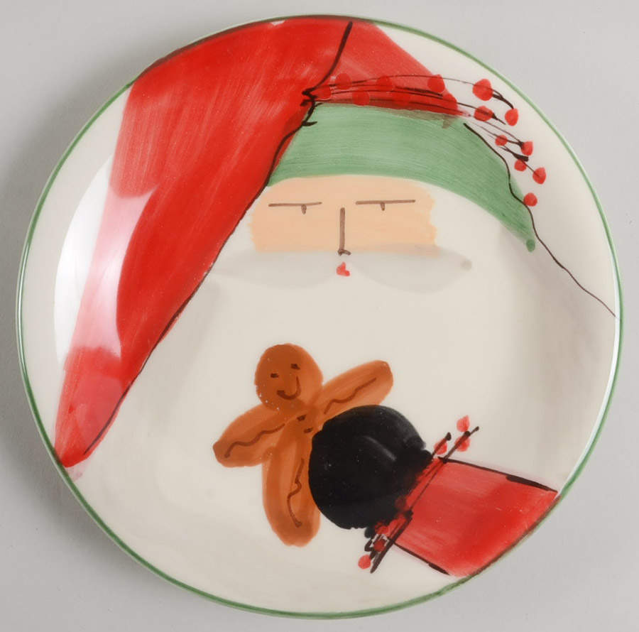 Old St Nick Child's Plate by Vietri (Italy)-1