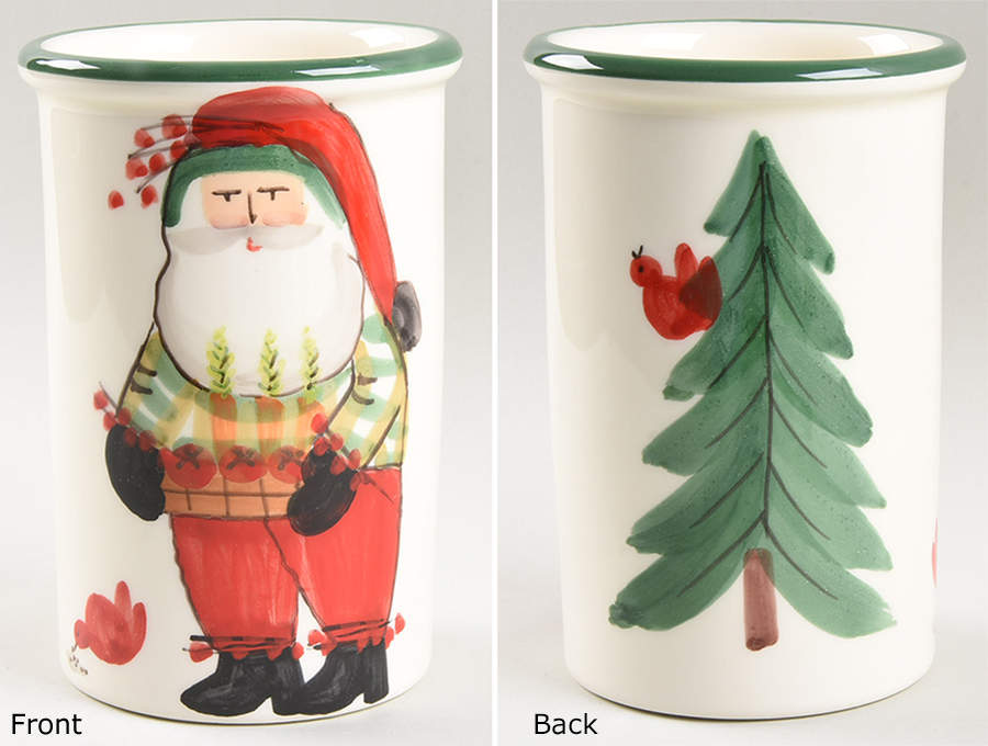 Old St Nick Utensil Holder by Vietri (Italy)-1