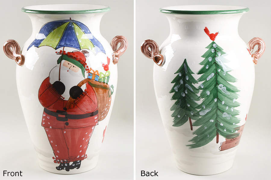 Old St Nick 20" Umbrella Stand by Vietri (Italy)-1