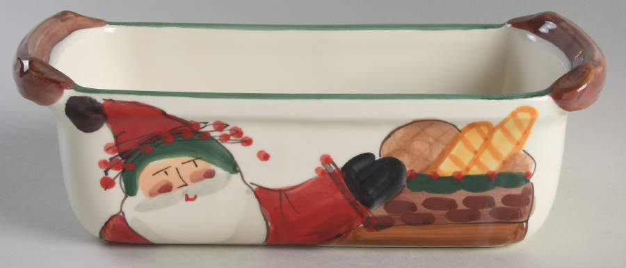 Old St Nick Loaf Pan by Vietri (Italy)-1