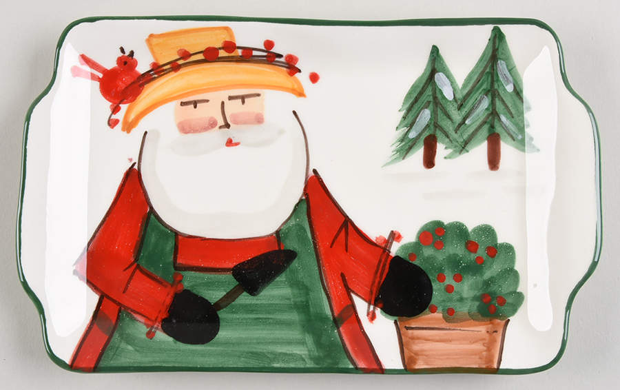Old St Nick 7" Rectangular Plate by Vietri (Italy)-1