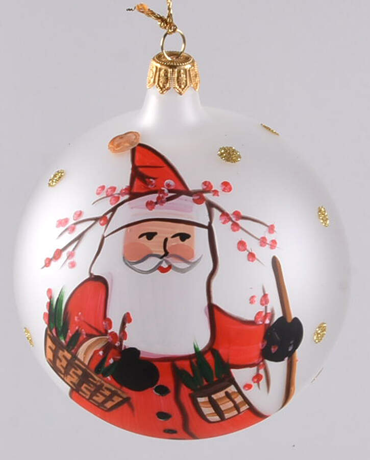 Old St Nick Glassware Ornament by Vietri (Italy)-1