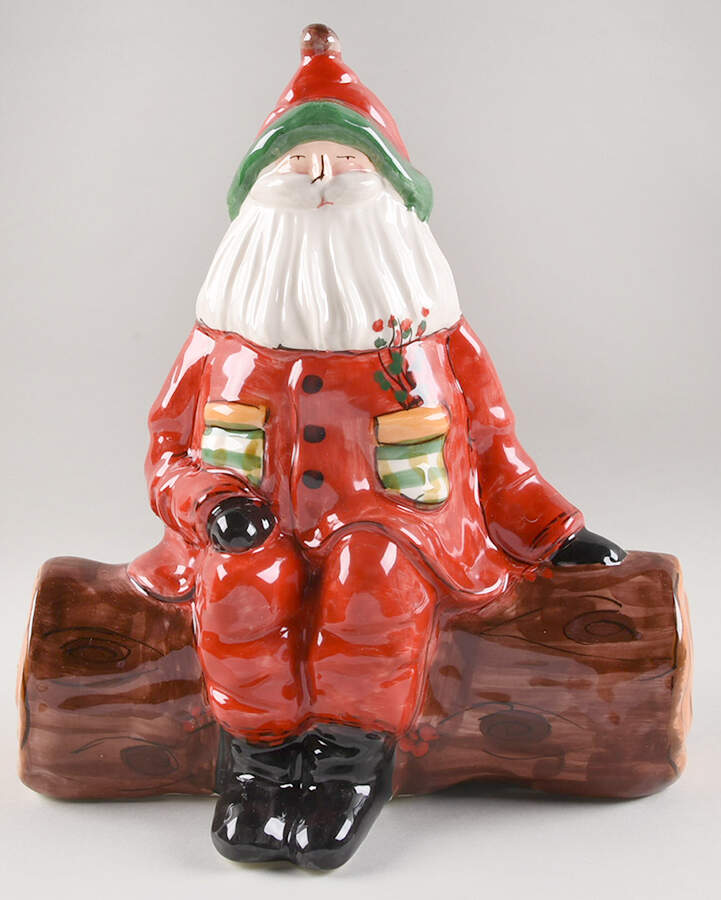Old St Nick Figural Centerpiece by Vietri (Italy)-1