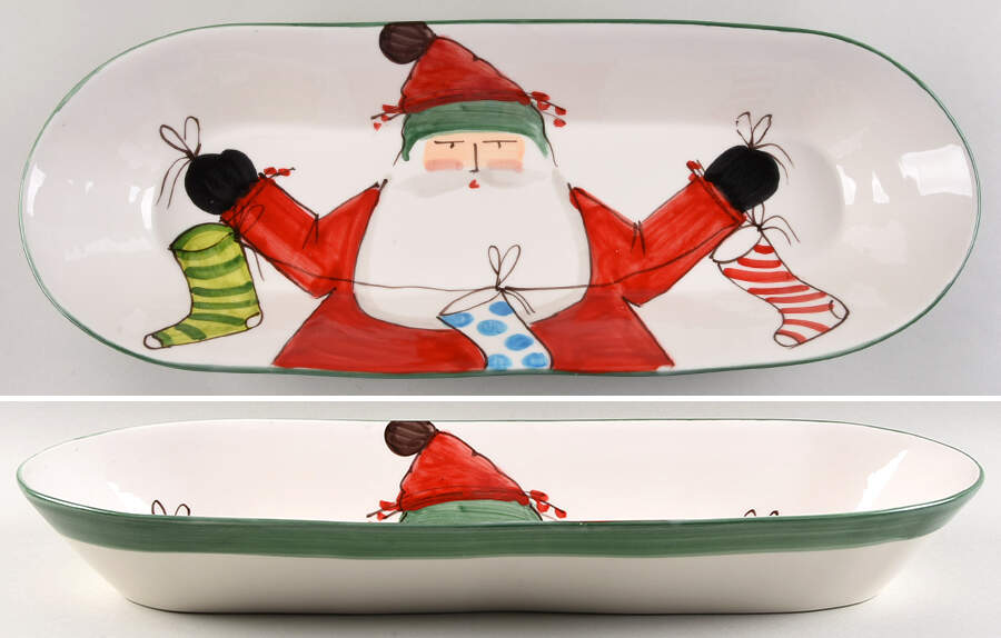 Old St Nick 19" Bread Tray by Vietri (Italy)-1