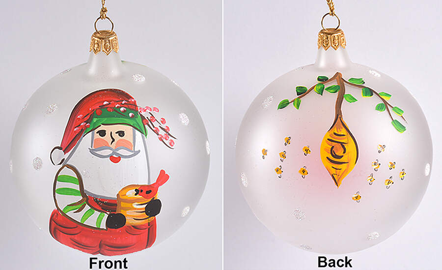 Old St Nick Ornament by Vietri (Italy)-1