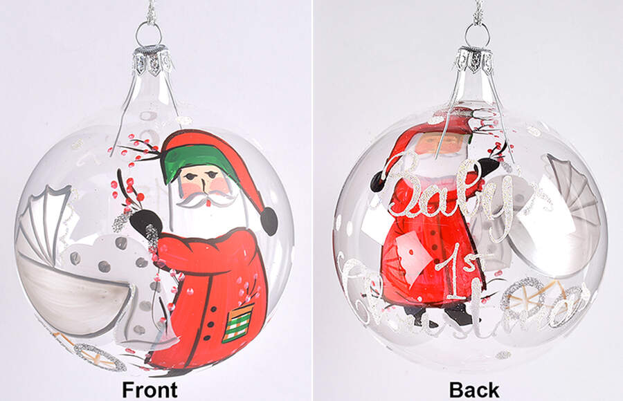 Old St Nick Ornament by Vietri (Italy)-1