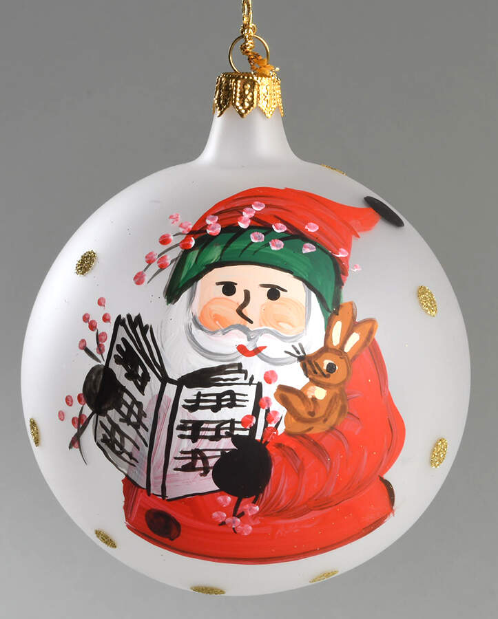 Old St Nick Ornament by Vietri (Italy)-1