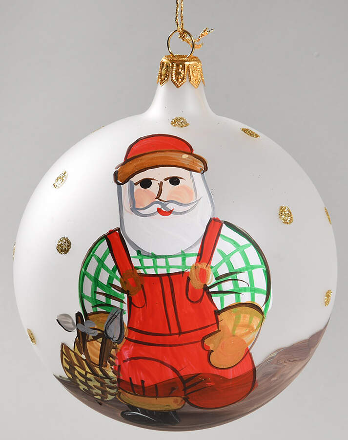 Old St Nick Glassware Ornament by Vietri (Italy)-1