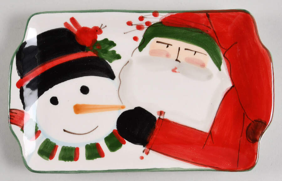 Old St Nick 7" Rectangular Tray by Vietri (Italy)-1