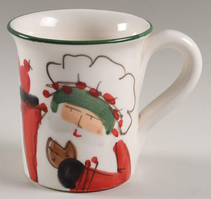 Old St Nick Mug by Vietri (Italy)-1