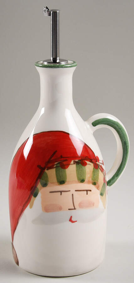 Old St Nick Oil and Stopper by Vietri (Italy)-1