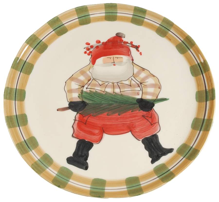 Old St Nick 14" Chop Plate (Round Platter) by Vietri (Italy)-1