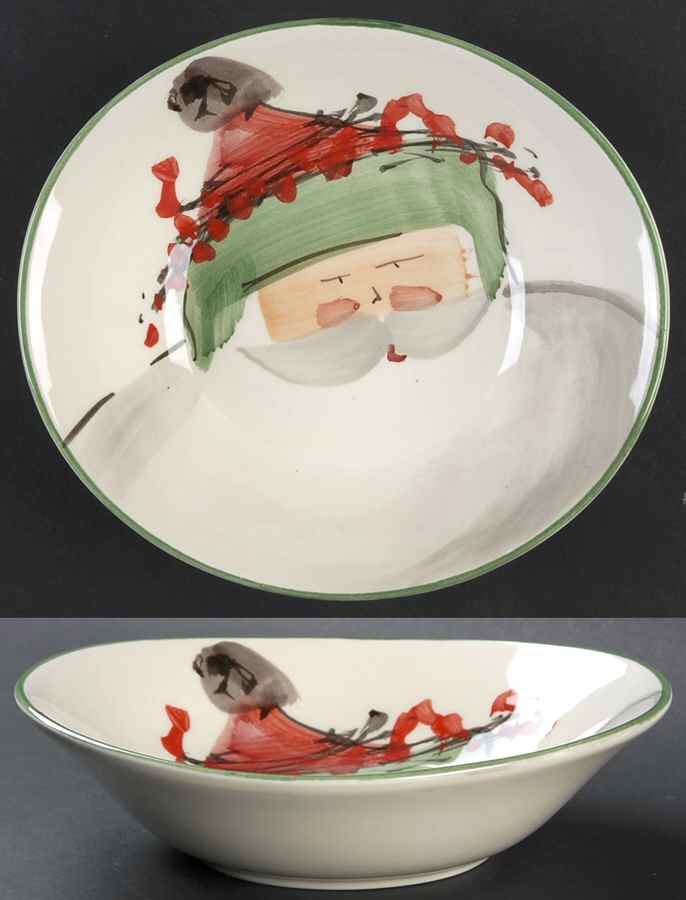 Old St Nick Coupe Soup Bowl by Vietri (Italy)-1