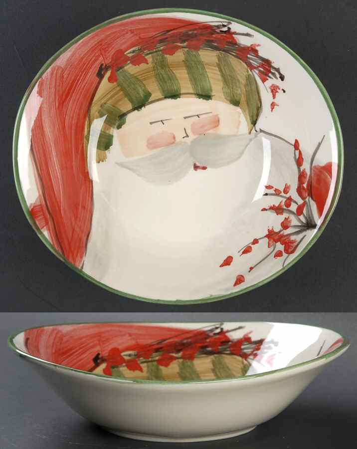 Old St Nick Coupe Soup Bowl by Vietri (Italy)-1