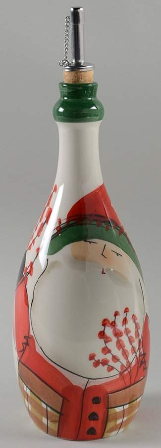 Old St Nick Oil Cruet with Drizzle Spout by Vietri (Italy)-1