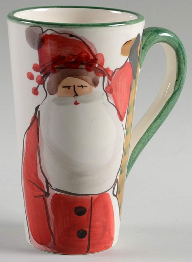 Old St Nick Latte Mug by Vietri (Italy)-1