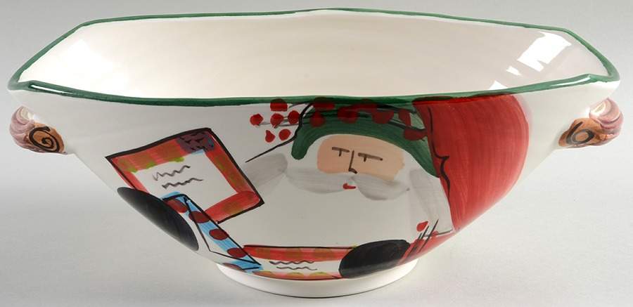 Old St Nick Christmas Card Holder by Vietri (Italy)-1