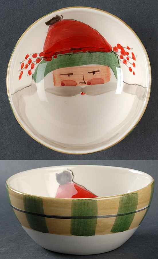 Old St Nick Fruit/Dessert (Sauce) Bowl by Vietri (Italy)-1