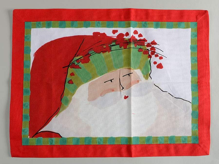 Old St Nick Cloth Placemat by Vietri (Italy)-1