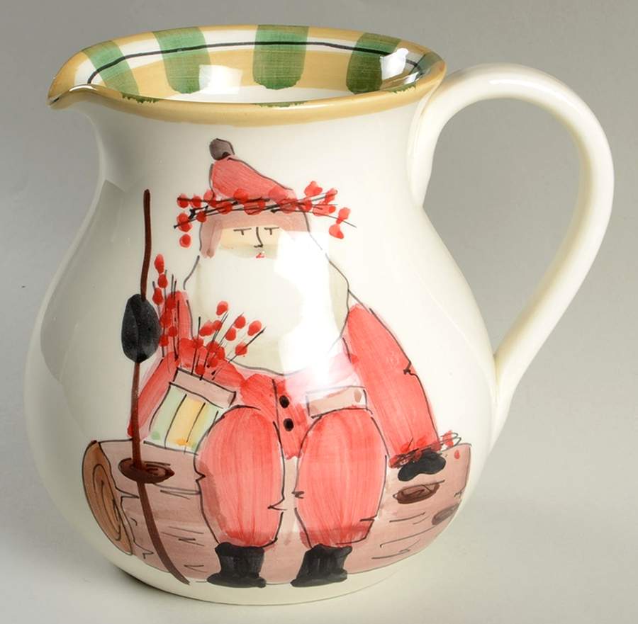 Old St Nick 80 Oz Pitcher by Vietri (Italy)-1